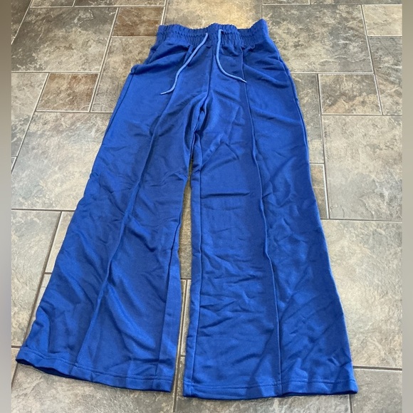 🔥3/$42 w FREE SHIPPING🔥 Blue/dark purple Wide-Leg Women's Pants - Picture 1 of 3